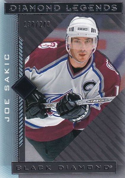 insert karta JOE SAKIC 21-22 Black Diamond Diamond Legends /249